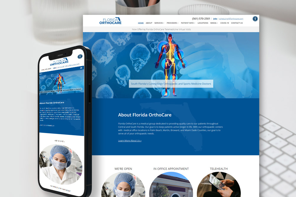 Orthopedic Surgery Website Design Web Design Screeshot