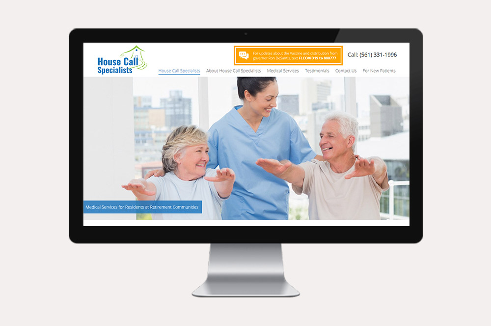 Mobile Medical Care Web Designer Web Design Screeshot