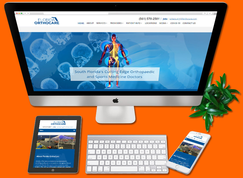 Florida Orthocare Website Design Responsive